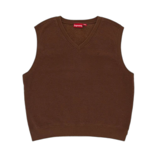 Supreme Sweatshirt Vest 'Brown'