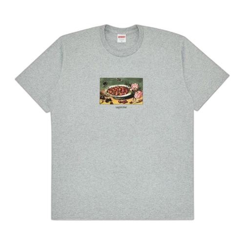 Supreme Strawberries Tee 'Heather Grey'