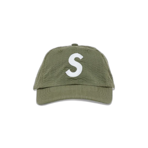 Supreme Seersucker S Logo 6-Panel 'Green'