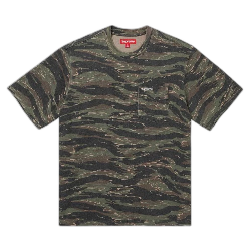 Supreme Short-Sleeve Pocket Tee 'Tiger Camo'