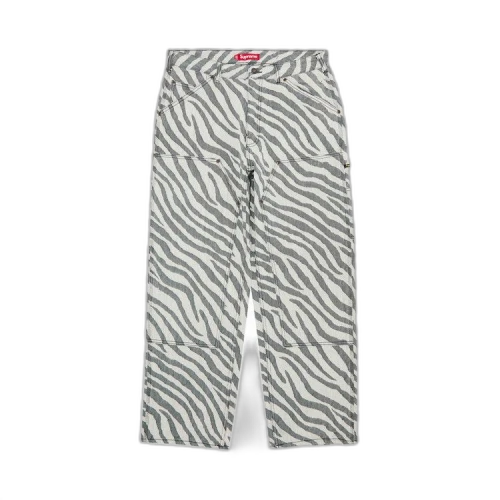 Supreme Double Knee Painter Pant 'Zebra'