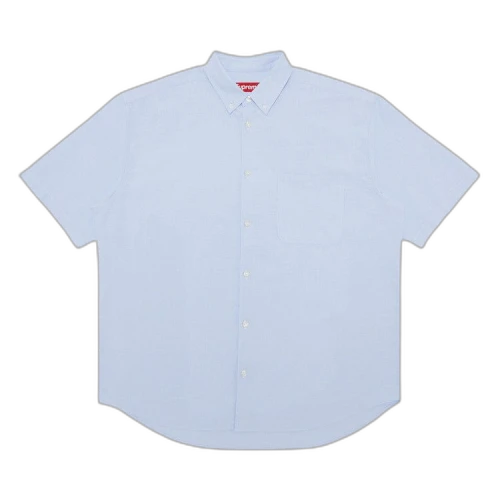 Supreme Loose Fit Short-Sleeve Oxford Shirt 'Light Blue'