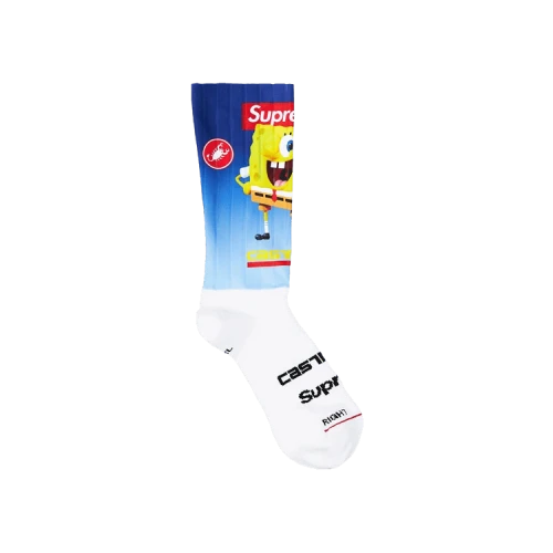 Supreme x Spongebob Squarepants x Castelli Cycling Sock (1 Pack) 'Blue'