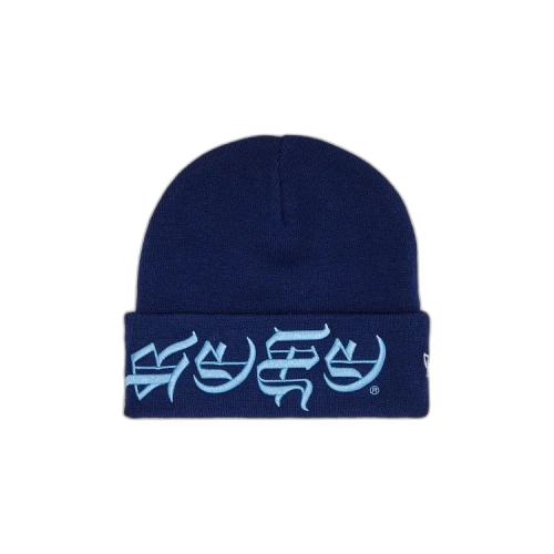 Supreme New Era Blackletter Beanie 'Washed Navy'