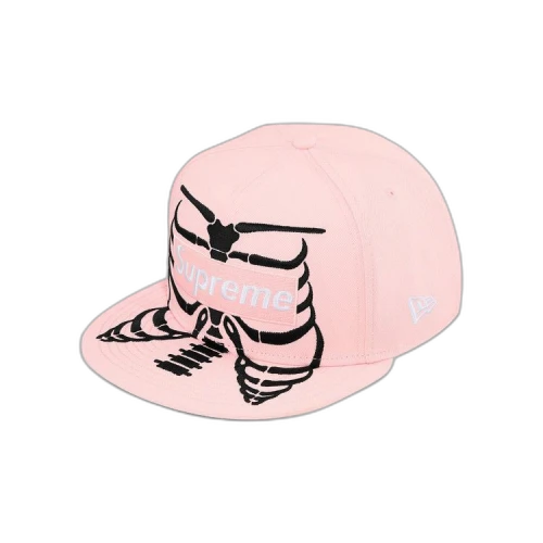 Supreme Bones Box Logo New Era 'Pink'