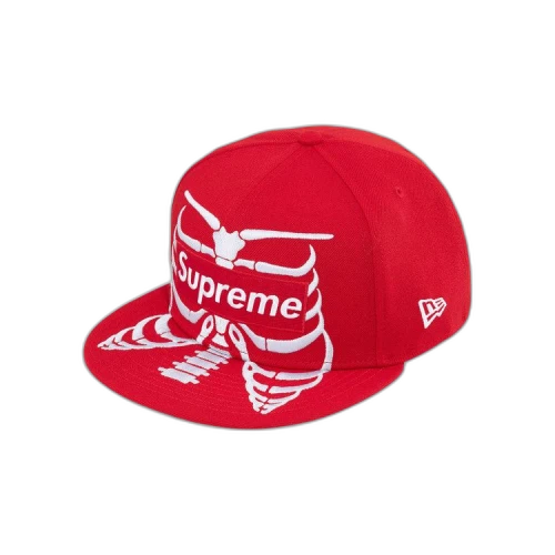 Supreme Bones Box Logo New Era 'Red'