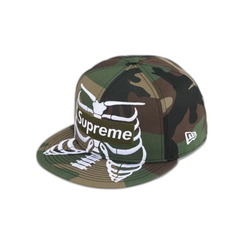 Supreme Bones Box Logo New Era 'Woodland Camo'