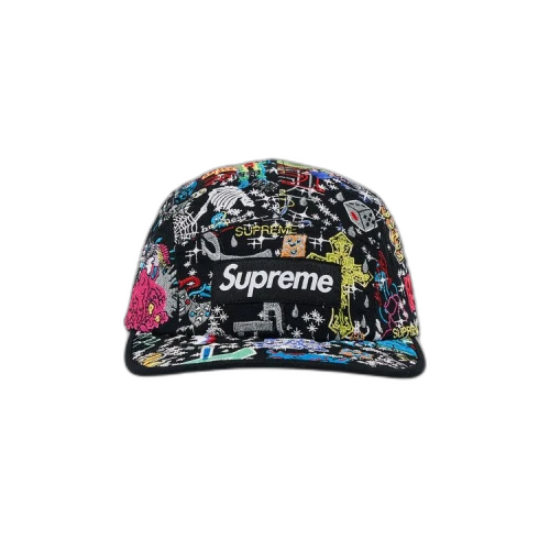 Supreme Aoi Embroidered Camp Cap 'Black'