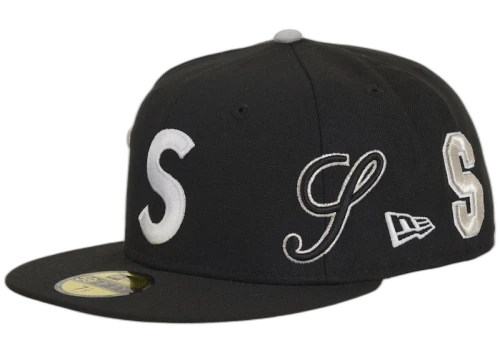 Supreme Multi S Logo New Era 59Fifty Fitted Hat Black