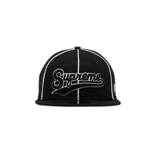 Supreme Piping Script Logo New Era 'Black'