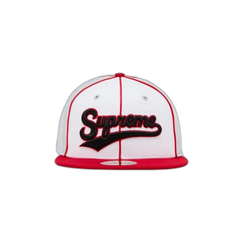Supreme Piping Script Logo New Era 'Grey'