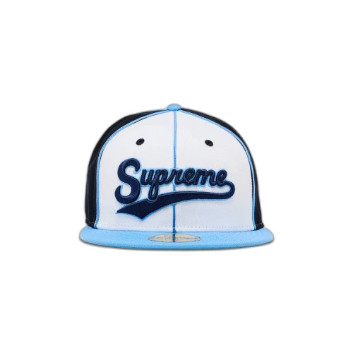 Supreme Piping Script Logo New Era 'Navy'