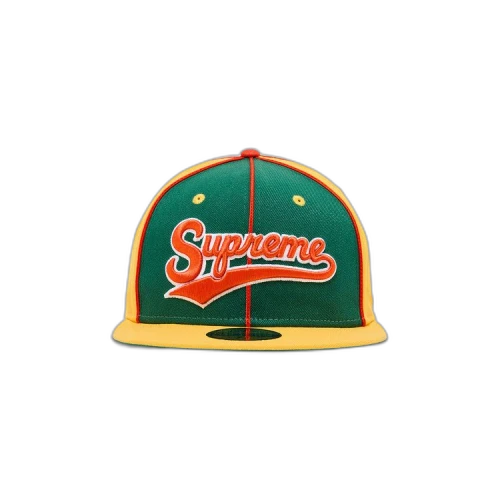 Supreme Piping Script Logo New Era 'Yellow'