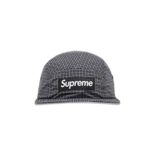 Supreme x Cordura Plaid Camp Cap 'Black'