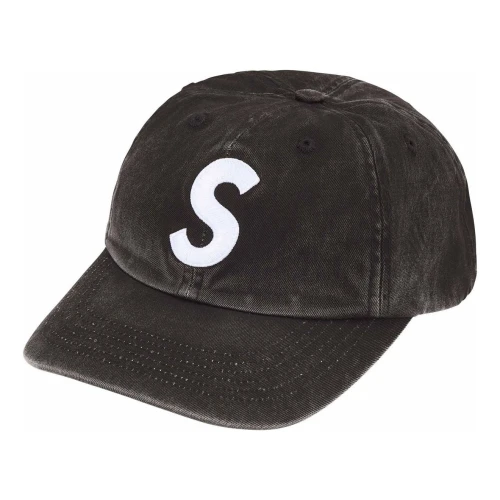 Supreme Pigment Coated S Logo 6 Panel 'Black'