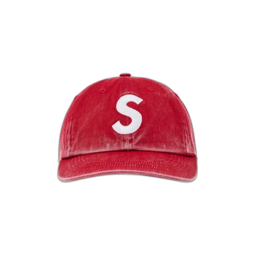 Supreme Pigment Coated S Logo 6 Panel 'Red'