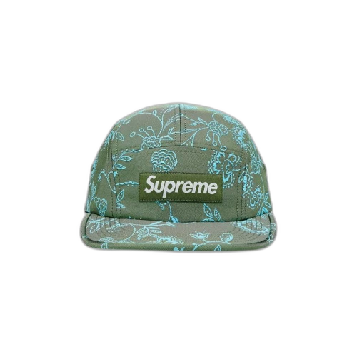 Supreme Floral Jacquard Camp Cap 'Green'
