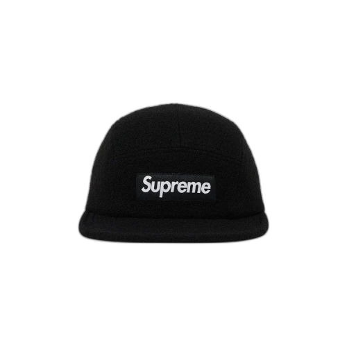 Supreme Harris Tweed Camp Cap 'Black'