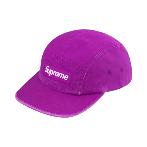 Supreme Washed Chino Twill Camp Cap 'Bright Purple'