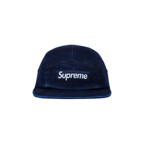 Supreme Washed Chino Twill Camp Cap 'Indigo'