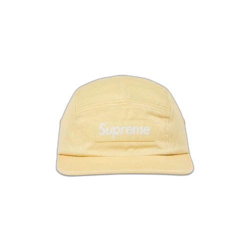 Supreme Washed Chino Twill Camp Cap 'Light Yellow'