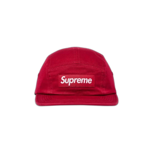 Supreme Washed Chino Twill Camp Cap 'Red'