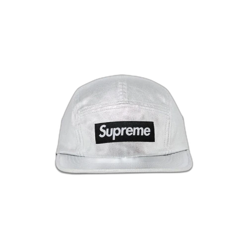 Supreme Washed Chino Twill Camp Cap 'Silver'