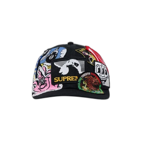 Supreme Patches 6-Panel 'Black'