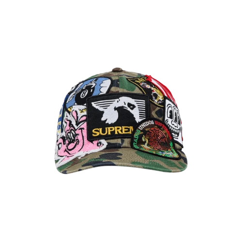 Supreme Patches 6-Panel 'Olive Camo'
