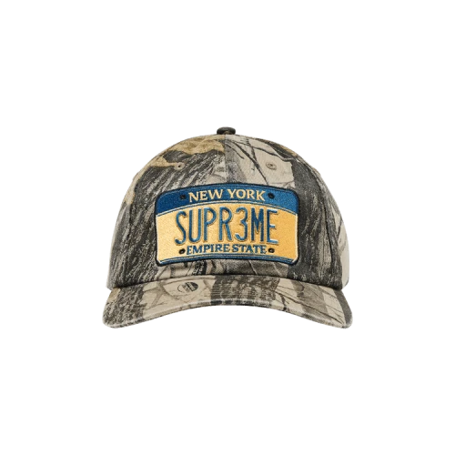 Supreme License Plate 6-Panel 'Realtree Hardwoods Camo'