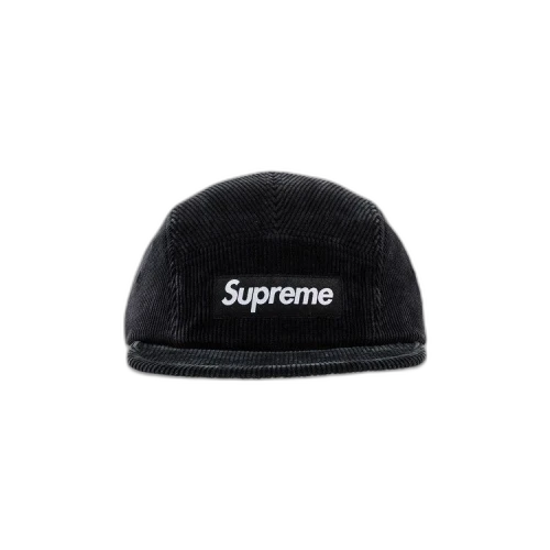 Supreme Corduroy Camp Cap 'Black'