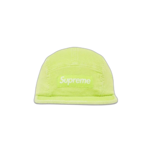 Supreme Corduroy Camp Cap 'Neon Yellow'