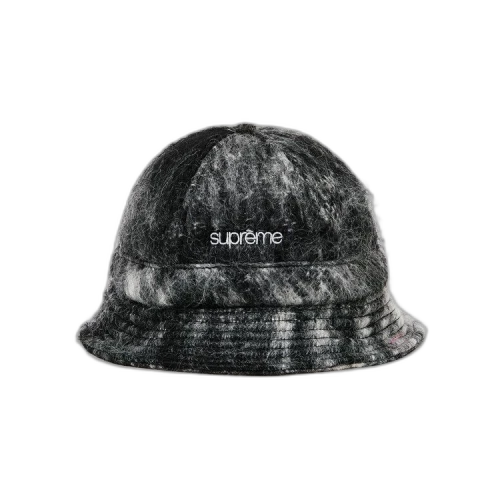 Supreme Mohair Plaid Bell Hat 'Black'