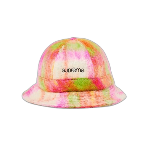 Supreme Mohair Plaid Bell Hat 'Multicolor'