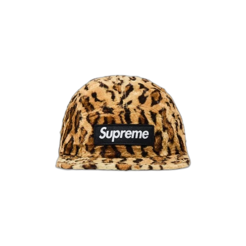 Supreme x Goodenough Crushed Rayon Pile Camp Cap 'Leopard'