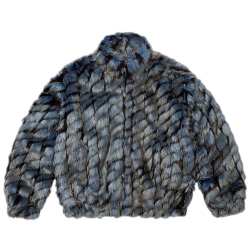 Supreme 2-Tone WINDSTOPPER Faux Fur Jacket 'Blue'