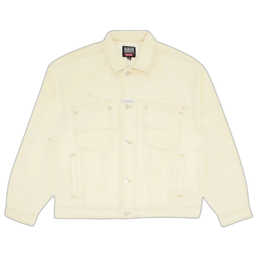 Supreme x Martithé + François Girbaud X-Seam Denim Trucker Jacket 'Pale Yellow'