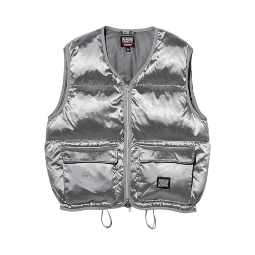 Supreme x Martithé + François Girbaud Down Puffer Vest 'Silver'