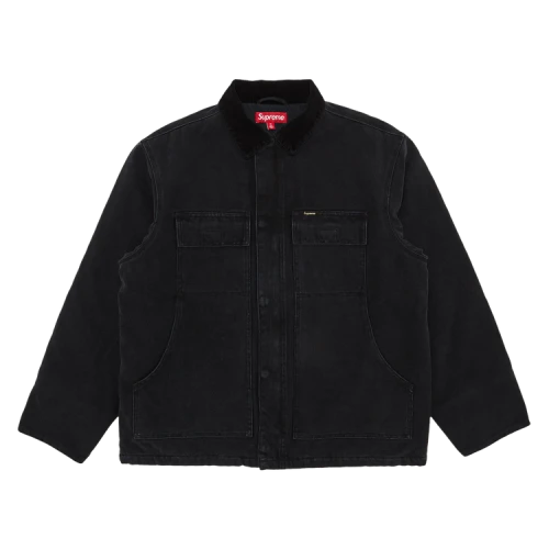 Supreme Old English Canvas Work Jacket 'Black'