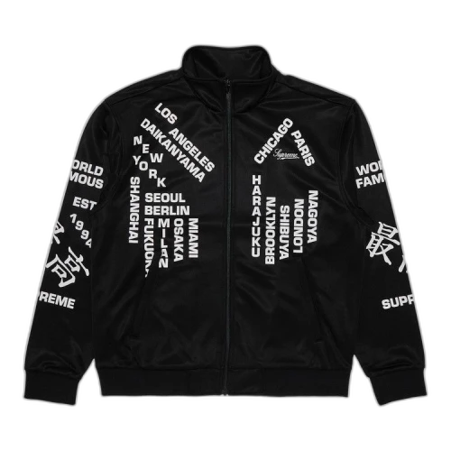 Supreme Worldwide Tricot Track Jacket 'Black'