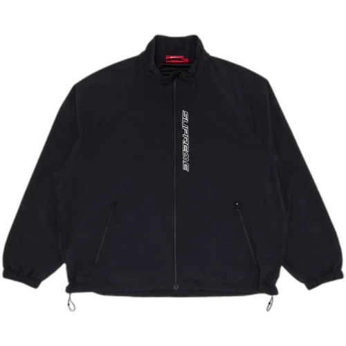 Supreme Contrast Zip Track Jacket 'Black'