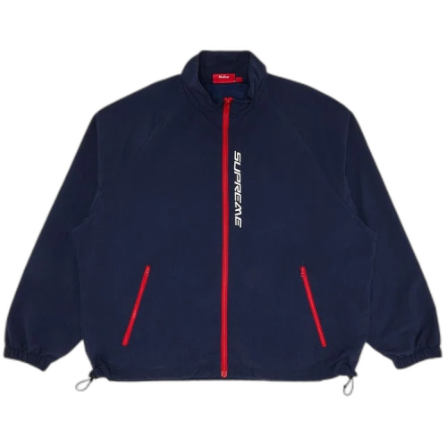 Supreme Contrast Zip Track Jacket 'Navy'