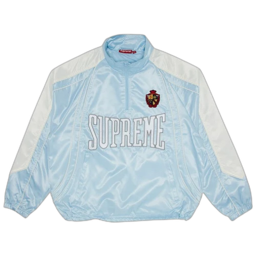 Supreme Satin Piping Pullover 'Light Blue'