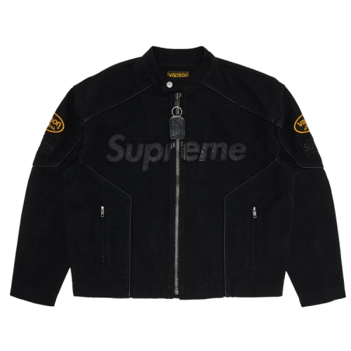Supreme x Vanson Leathers x Cordura Cotton Jacket 'Black'