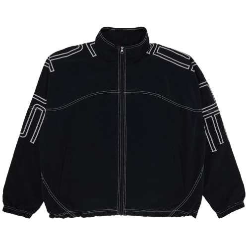 Supreme Spellout Embroidered Track Jacket 'Black'