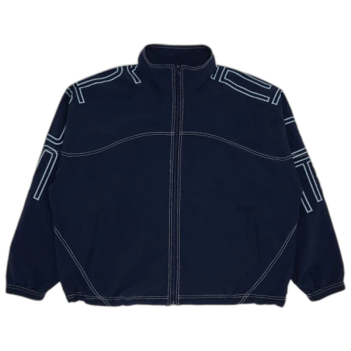 Supreme Spellout Embroidered Track Jacket 'Navy'