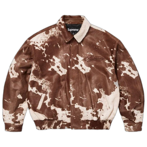 Supreme Ponyhair Varsity Jacket 'Cow'