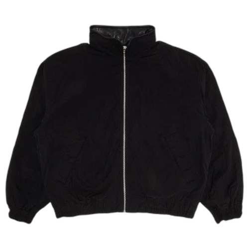 Supreme Leather Collar Utility Jacket 'Black'