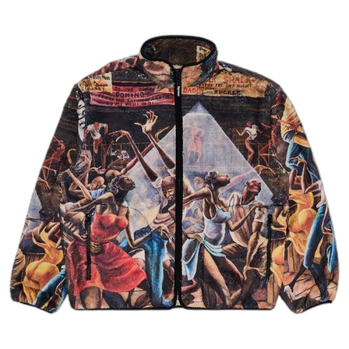 Supreme x Ernie Barnes Fleece Jacket 'Multicolor'