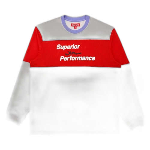 Supreme Arabic Mesh Long-Sleeve Top 'Grey'